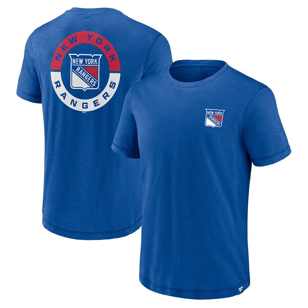 Men's Fanatics Blue New York Rangers High Stick T-Shirt