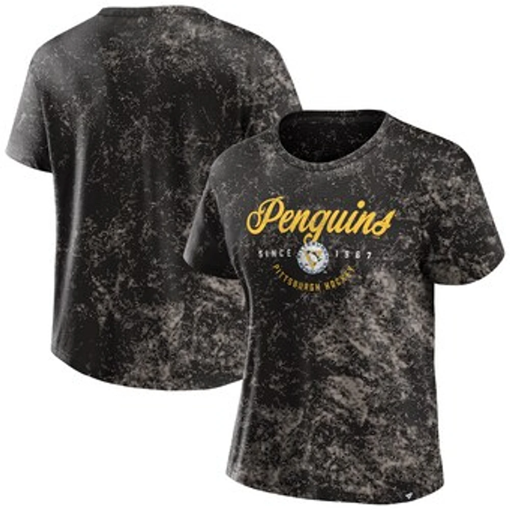 Women's Fanatics  Black Pittsburgh Penguins Breakaway T-Shirt