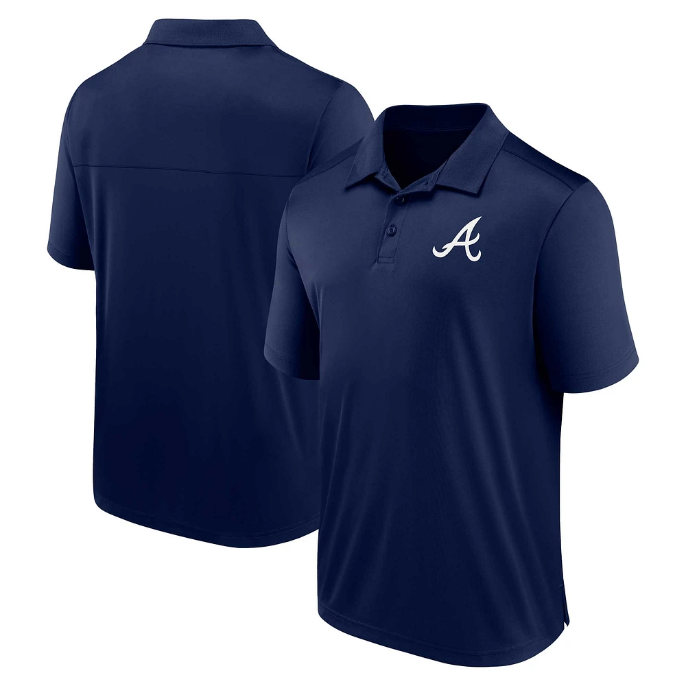 Men's Fanatics Navy Atlanta Braves Logo Polo