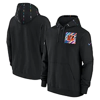 Men's Nike  Black Cincinnati Bengals 2023 NFL Crucial Catch Club Pullover Hoodie