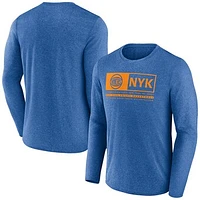 Men's Fanatics Blue New York Knicks Three-Point Play T-Shirt