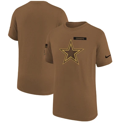 Men's Nike  Brown Dallas Cowboys Salute To Service Legend T-Shirt