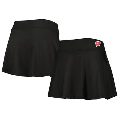 Women's ZooZatz Black Wisconsin Badgers Flowy Skort