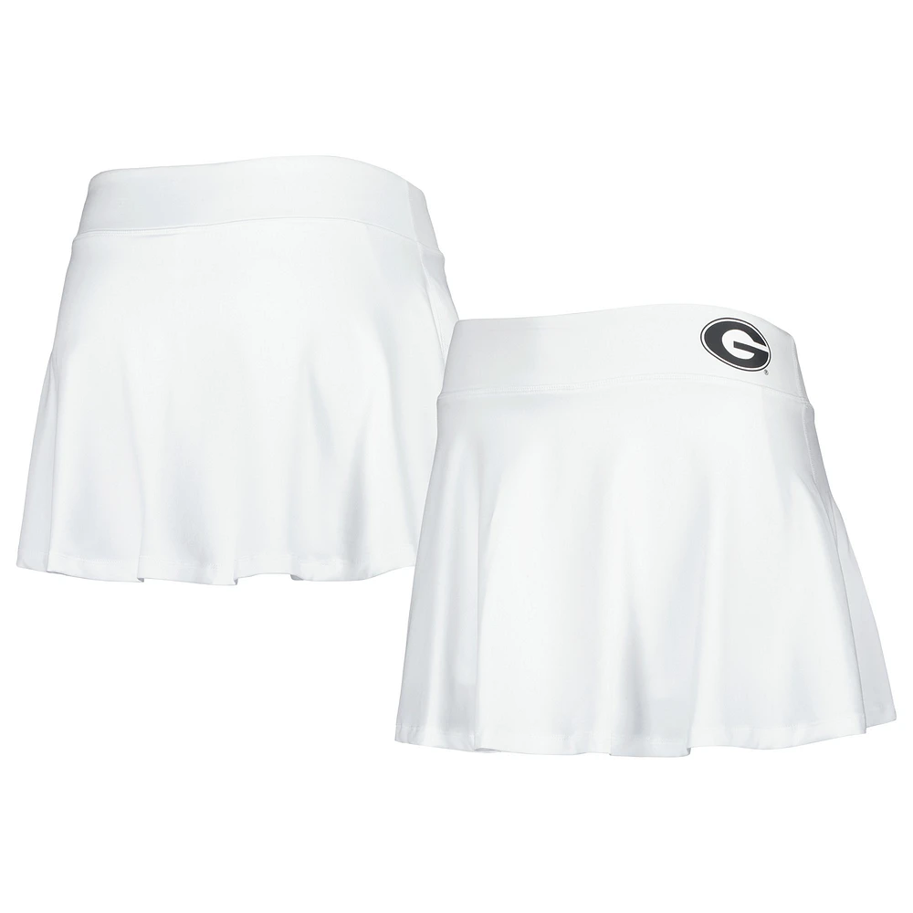 Women's ZooZatz White Georgia Bulldogs Flowy Skort