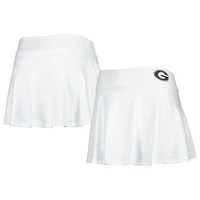 Women's ZooZatz White Georgia Bulldogs Flowy Skort