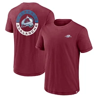 Men's Fanatics Burgundy Colorado Avalanche Fundamental High Stick T-Shirt