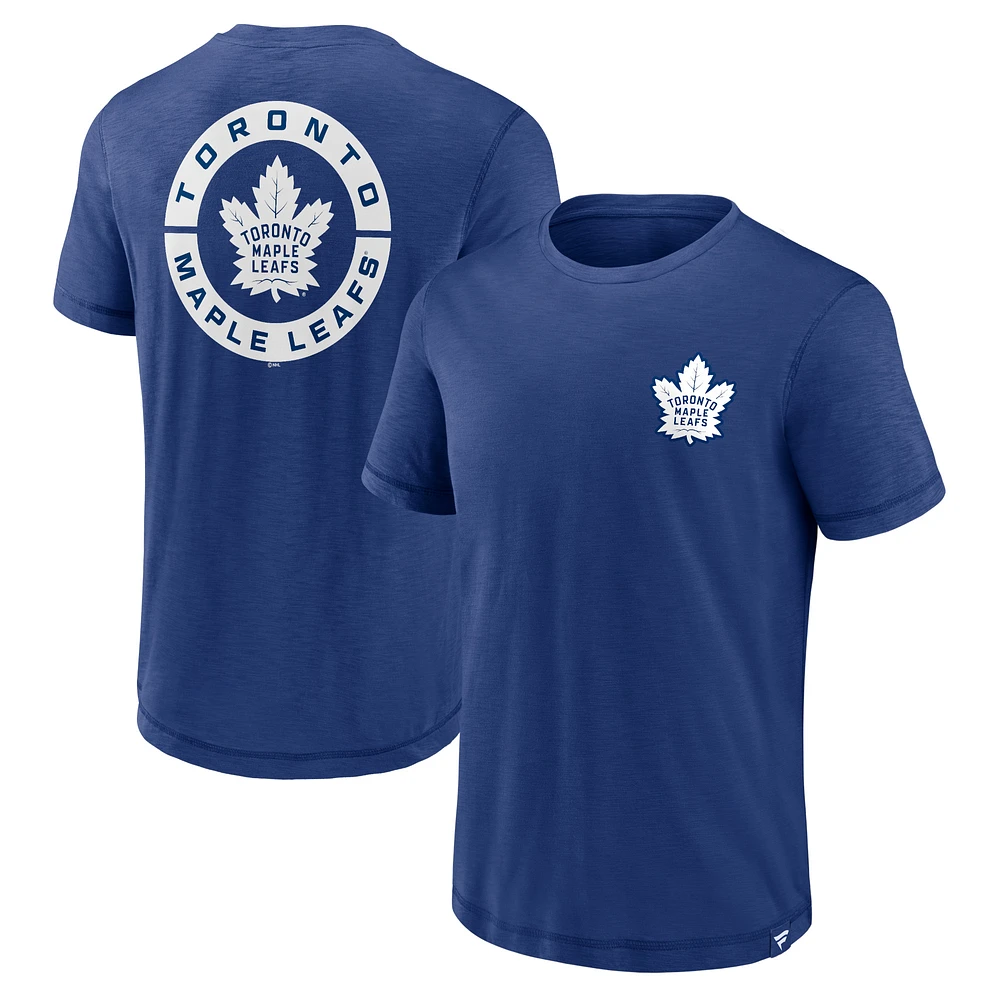 Men's Fanatics Blue Toronto Maple Leafs Fundamental High Stick T-Shirt