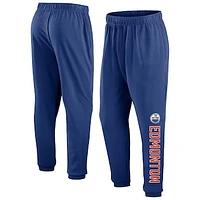 Men's Fanatics Navy Edmonton Oilers Chop Block French Terry Pants