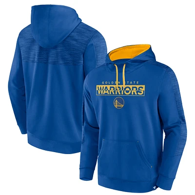 Men's Fanatics Royal Golden State Warriors Fundamental Foul Line Pullover Hoodie