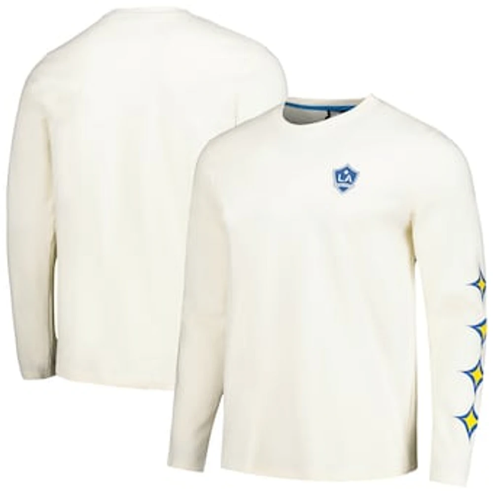 Men's Cream LA Galaxy Local Heavy Long Sleeve T-Shirt