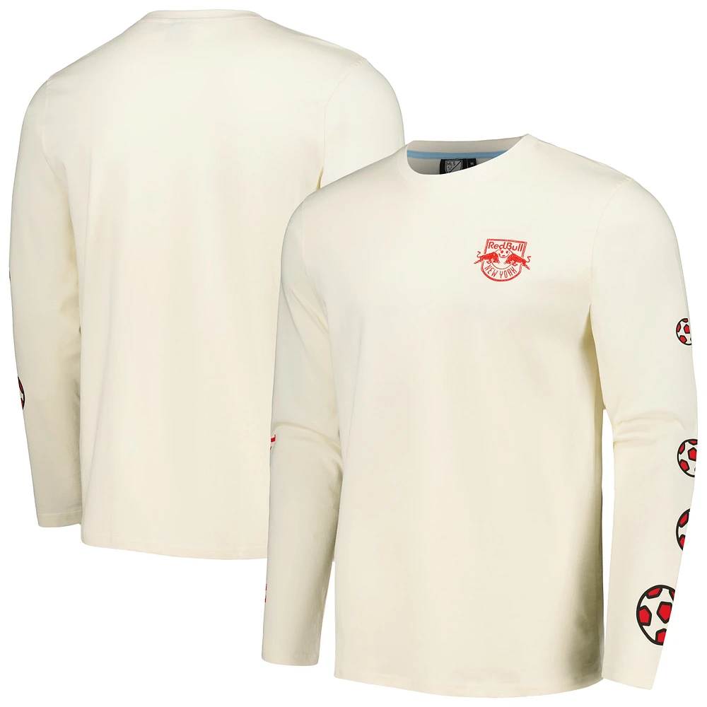 Men's Cream New York Red Bulls Local Heavy Long Sleeve T-Shirt