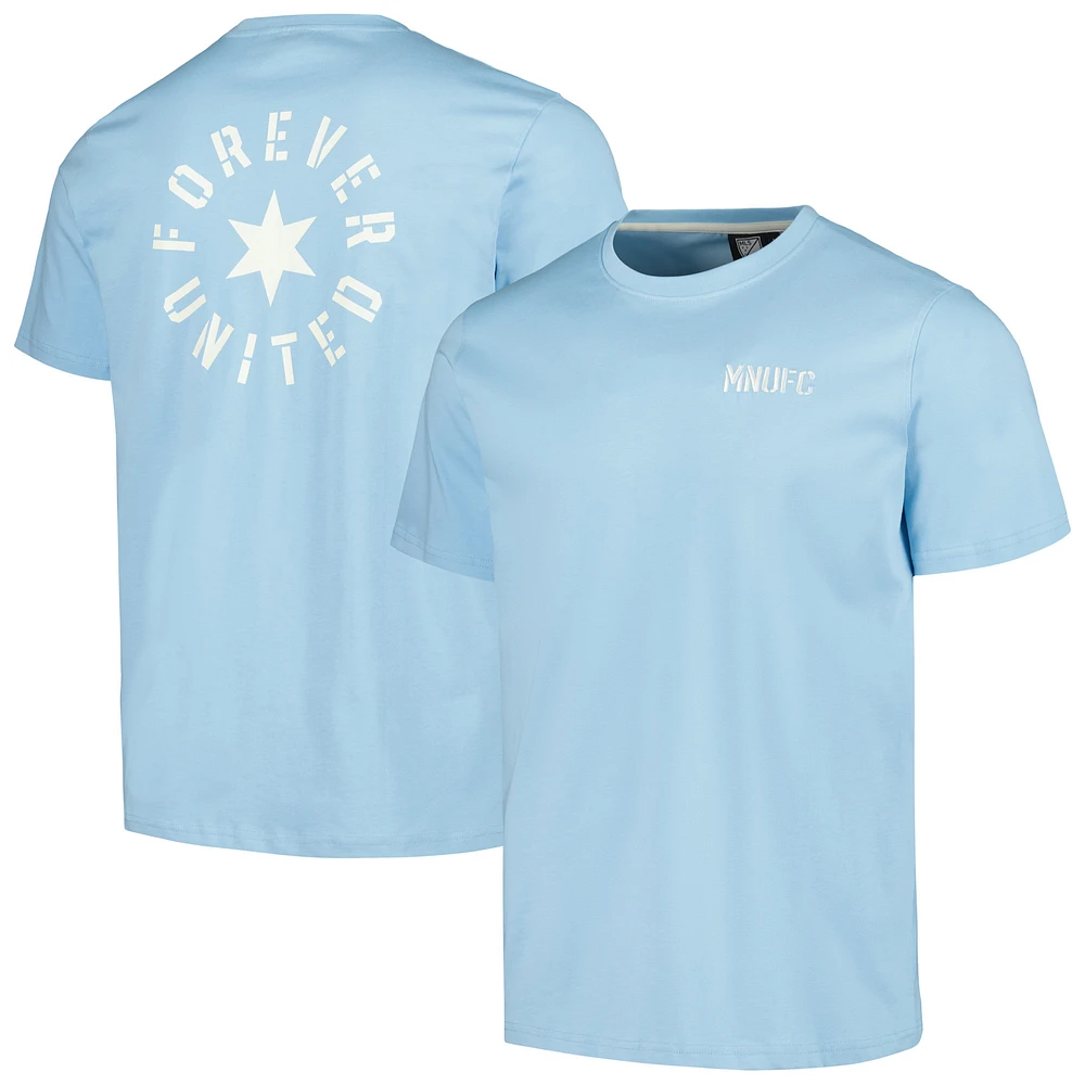 Men's Light Blue Minnesota United FC Round Heavy T-Shirt