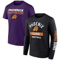 Men's Fanatics Purple/Black Phoenix Suns Two-Pack Just Net Combo Set