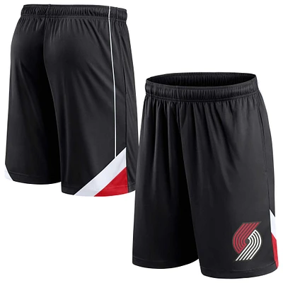 Men's Fanatics Black Portland Trail Blazers Slice Shorts