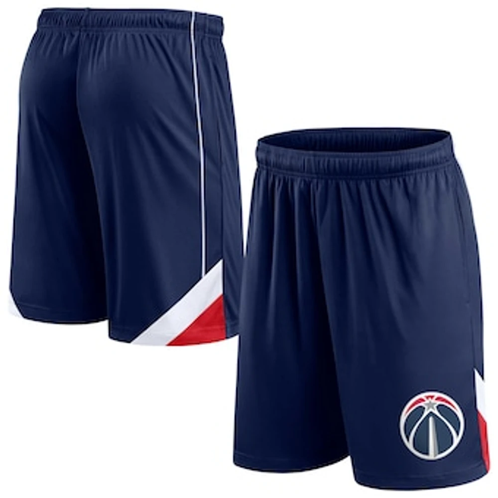 Men's Fanatics Navy Washington Wizards Slice Shorts