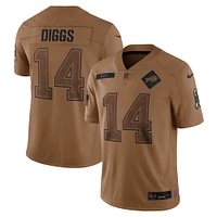 Men's Nike Stefon Diggs Brown Buffalo Bills Salute To Service Limited Jersey