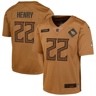 Men's Nike Derrick Henry Brown Tennessee Titans Salute To Service Limited Jersey