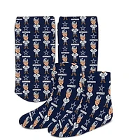 Toddler For Bare Feet Dallas Cowboys Dyenamic Printed Mascot Socks