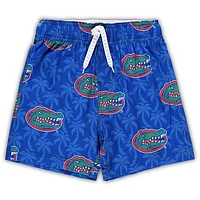 Preschool Wes & Willy  Royal Florida Gators Palm Tree Swim Shorts