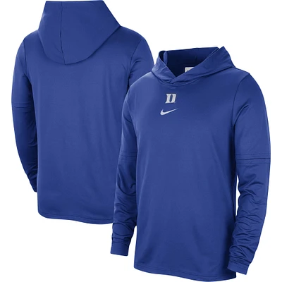 Men's Nike Royal Duke Blue Devils Player Hoodie Long Sleeve Performance Top