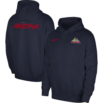 Men's Nike Navy Arizona Wildcats Club Pullover Hoodie