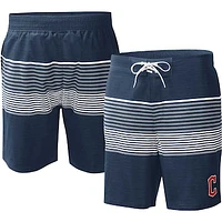 Men's G-III Sports by Carl Banks  Navy Cleveland Guardians Coastline Volley Swim Shorts