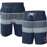 Men's G-III Sports by Carl Banks  Navy Cleveland Guardians Coastline Volley Swim Shorts