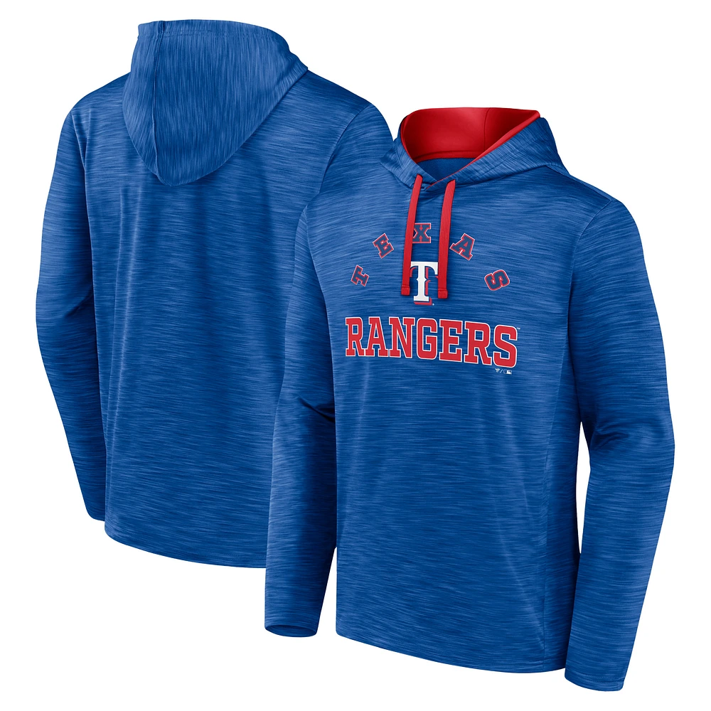 Men's Fanatics  Royal Texas Rangers Seven Games Pullover Hoodie