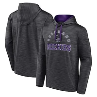 Men's Fanatics  Charcoal Colorado Rockies Seven Games Pullover Hoodie