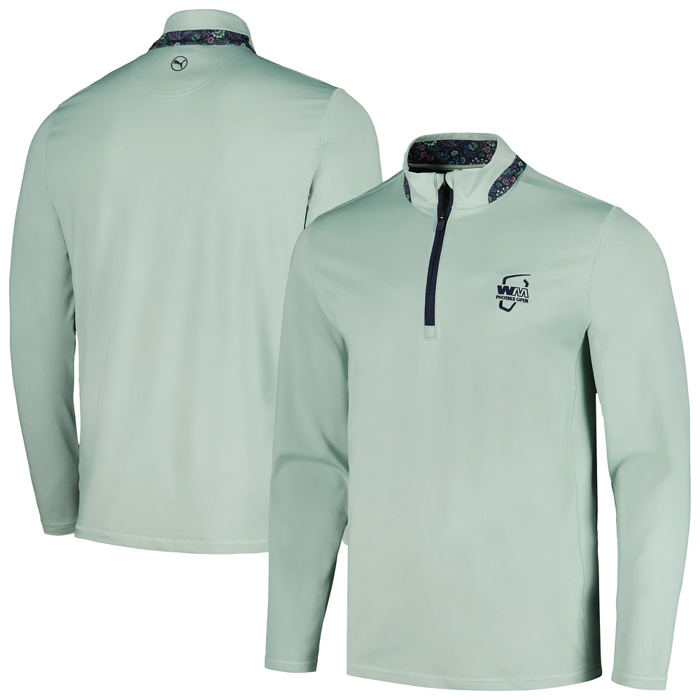 Men's Puma Green WM Phoenix Open Quarter-Zip Top