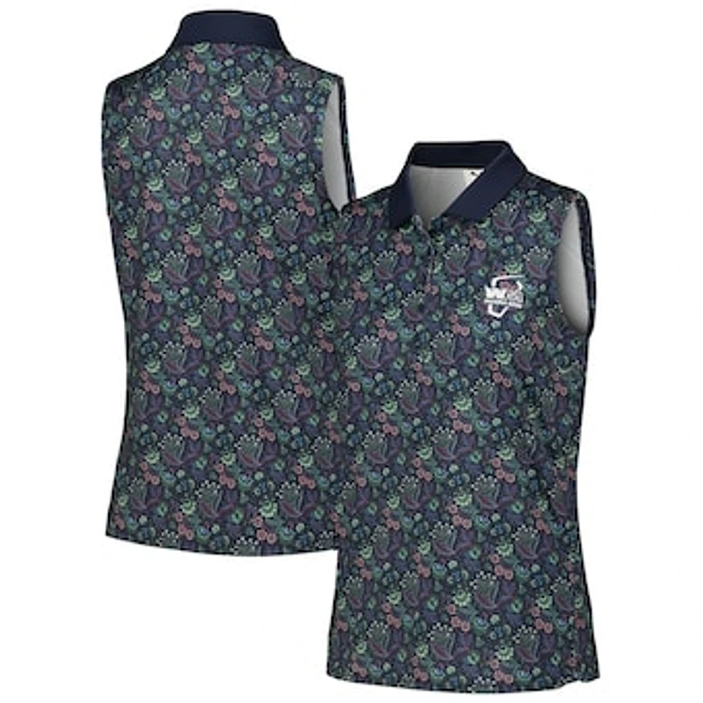 Women's Puma x Liberty Navy WM Phoenix Open Sleeveless Polo