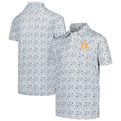 Youth Garb Navy Auburn Tigers Allover Print Polo