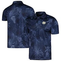 Men's Colosseum Navy Notre Dame Fighting Irish Palms Team Polo