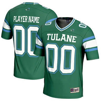 Men's GameDay Greats Green Tulane Wave NIL Pick-A-Player Football Jersey