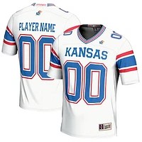 Youth GameDay Greats White Kansas Jayhawks NIL Pick-A-Player Football Jersey