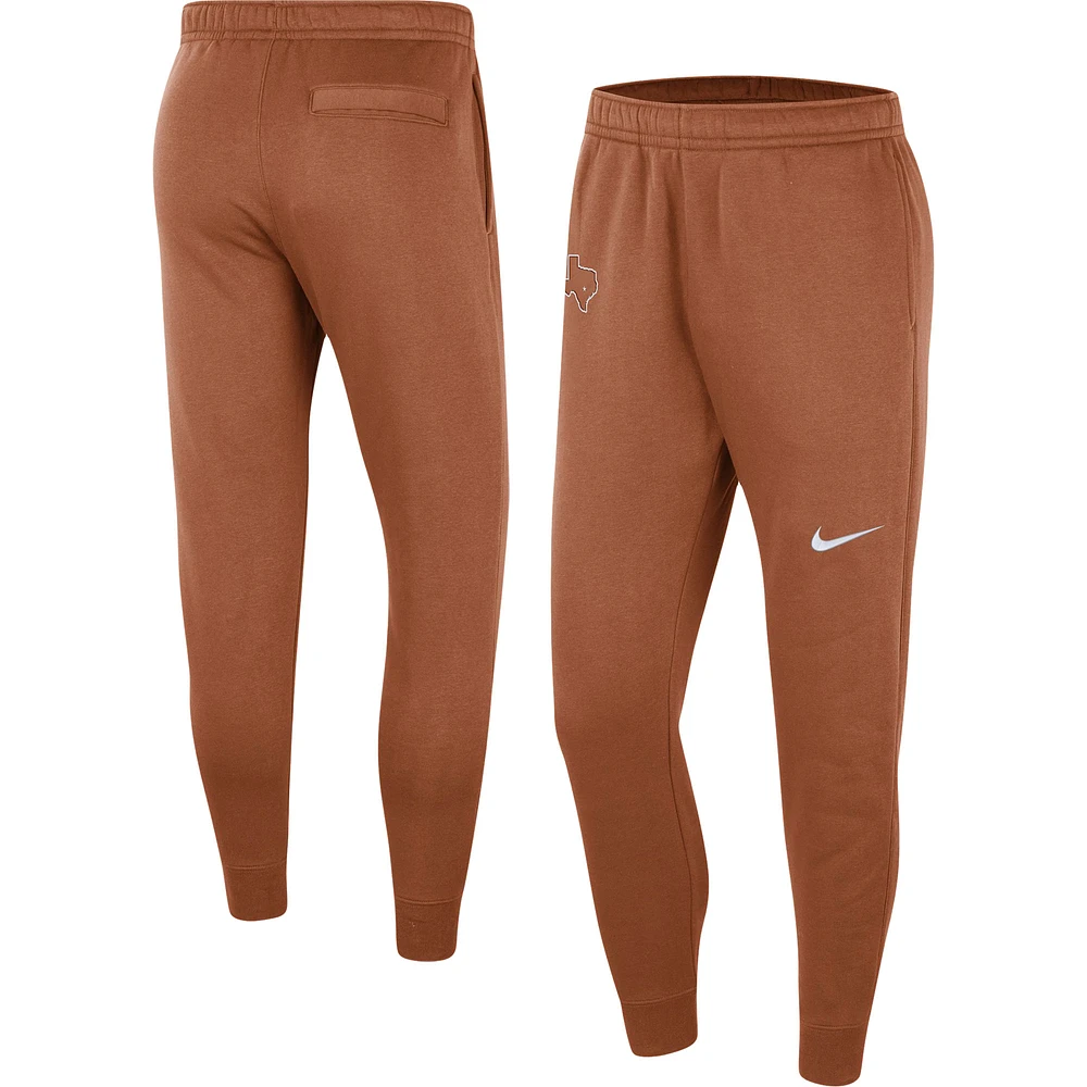 Men's Nike Burnt Orange Texas Longhorns Club Fleece Pants