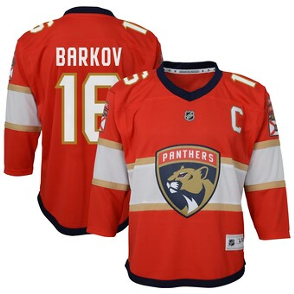 Youth Aleksander Barkov Red Florida Panthers Home Captain Replica Player Jersey