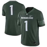 Men's Nike #1 Michigan State Spartans Football Game Jersey