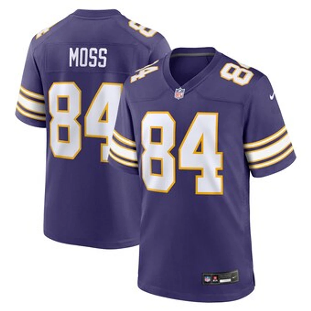 Men's Nike Randy Moss Purple Minnesota Vikings Classic Retired Player Game Jersey