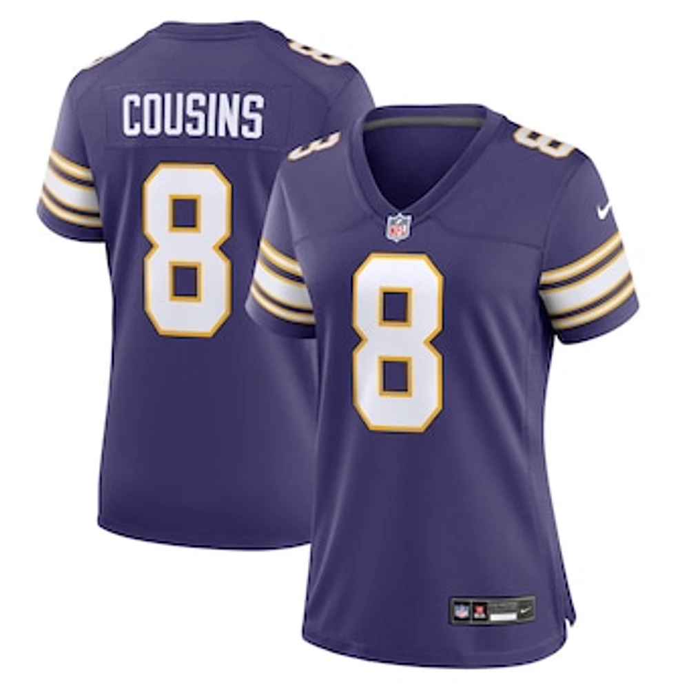 Women's Nike Kirk Cousins Purple Minnesota Vikings Player Jersey