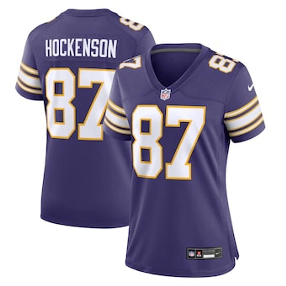 Women's Nike T.J. Hockenson Purple Minnesota Vikings Player Jersey