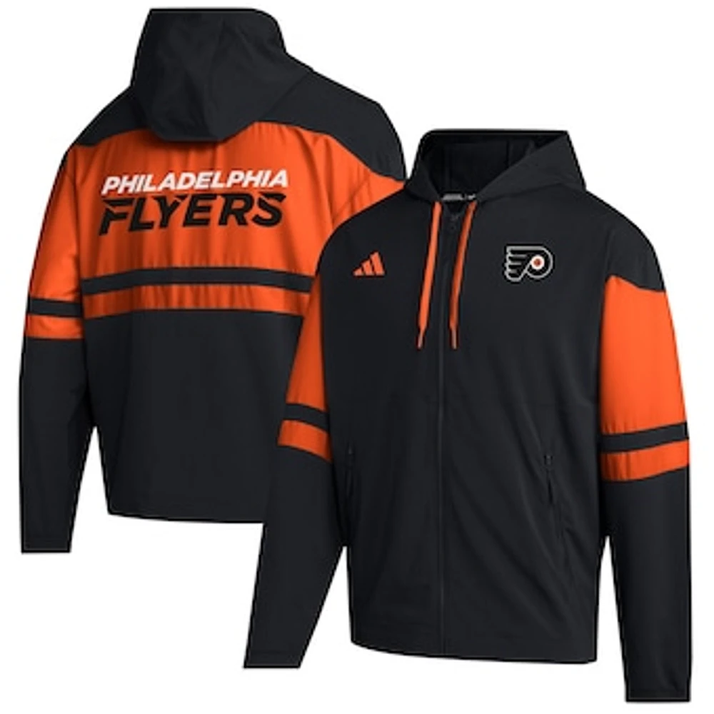 Men's adidas  Black Philadelphia Flyers Full-Zip Hoodie