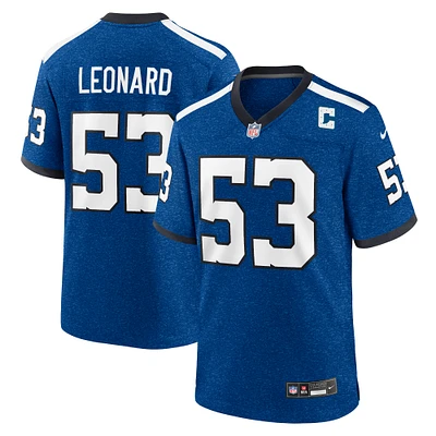 Men's Nike Shaquille Leonard Royal Indianapolis Colts Alternate Game Jersey