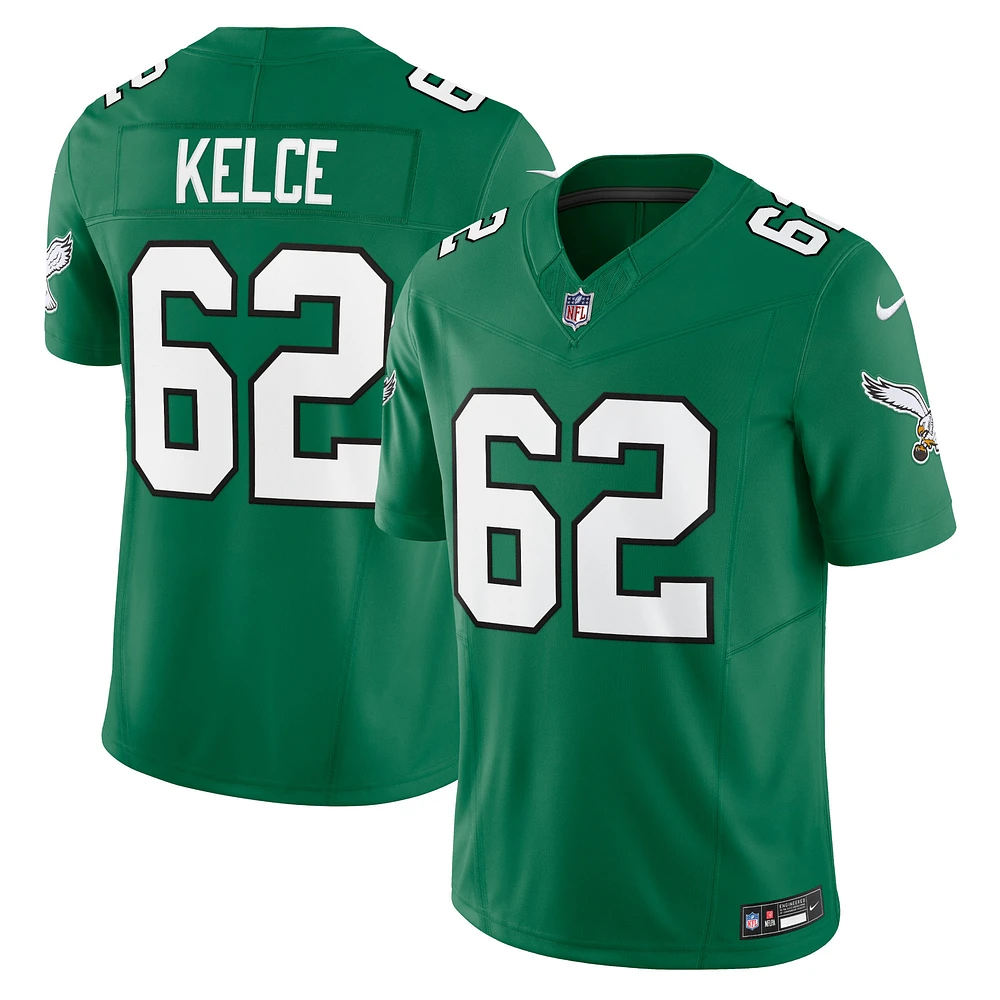 Men's Nike Jason Kelce Kelly Green Philadelphia Eagles Vapor F.U.S.E. Limited Jersey