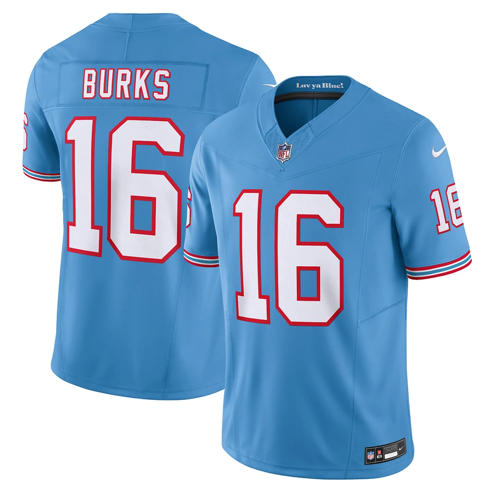 Men's Nike Treylon Burks Light Blue Tennessee Titans Vapor F.U.S.E. Limited Jersey