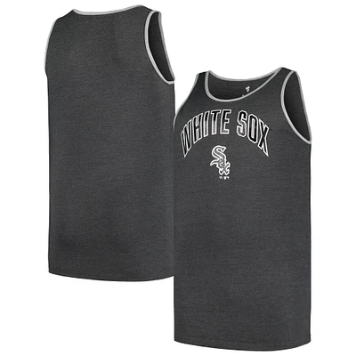 Men's Profile Heather Charcoal Chicago White Sox Big & Tall Arch Over Logo Tank Top