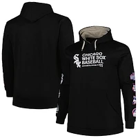 Men's Black Chicago White Sox Big & Tall Fleece Pullover Hoodie