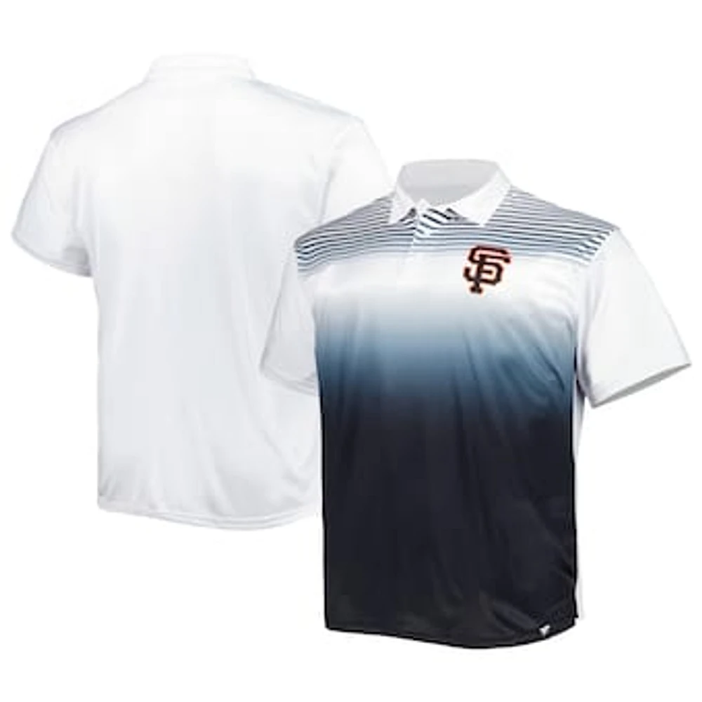 Men's White/Black San Francisco Giants Big & Tall Sublimated Polo