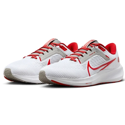 Unisex Nike  White Ohio State Buckeyes Zoom Pegasus 40 Running Shoe