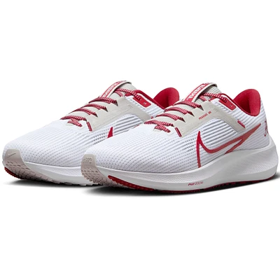 Unisex Nike  White Alabama Crimson Tide Zoom Pegasus 40 Running Shoe